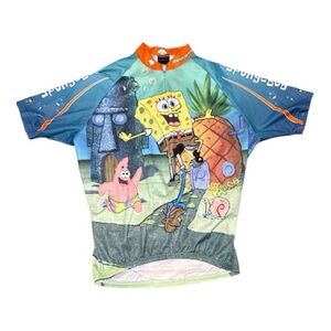 SpongeBob SquarePants Men's Cycling Jersey Large RARE